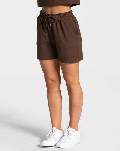 TEVEO Charming Oversized Shorts Braun | OTFM-47136