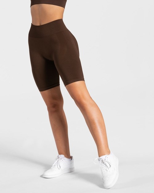TEVEO Charming Scrunch Shorts Braun | ENBM-54168