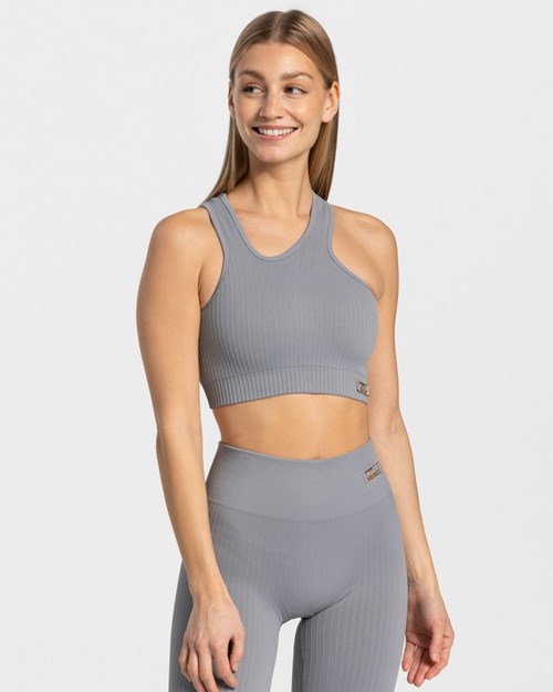 TEVEO Golden Asymmetric Top Gray | ERQK-58094
