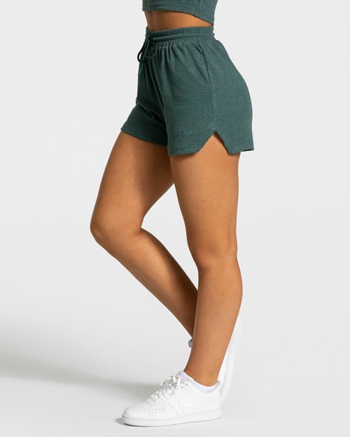 TEVEO Lounge Shorts Tmavě Zelene | ELBJ-84267