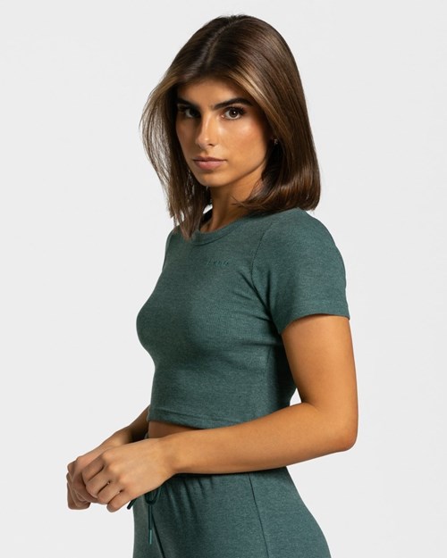 TEVEO Lounge T-Shirt Tmavě Zelene | SOZR-96413