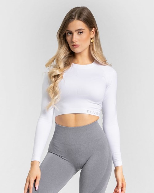 TEVEO Power Longsleeve Bílé | NODE-56189