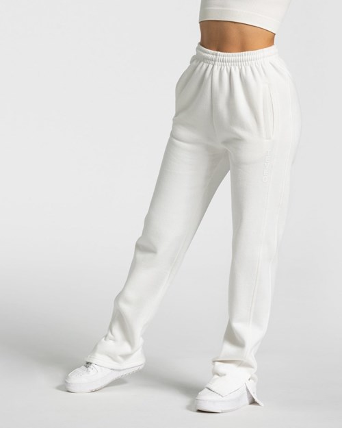 TEVEO Sassy Slit Jogger Bílé | YCDI-45869