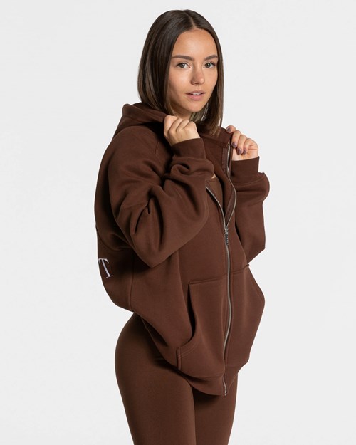 TEVEO Statement Oversized Jackets Kaffee | GEKN-70265