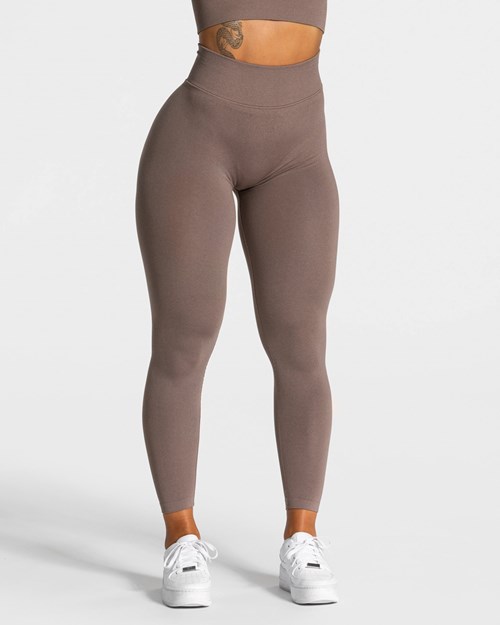 TEVEO Statement Scrunch Leggings Mokka | GLIQ-34159