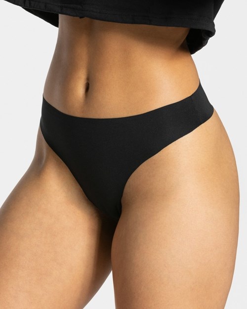 TEVEO TEVEO Seamless Tanga (2er) Černé | YUSO-76198