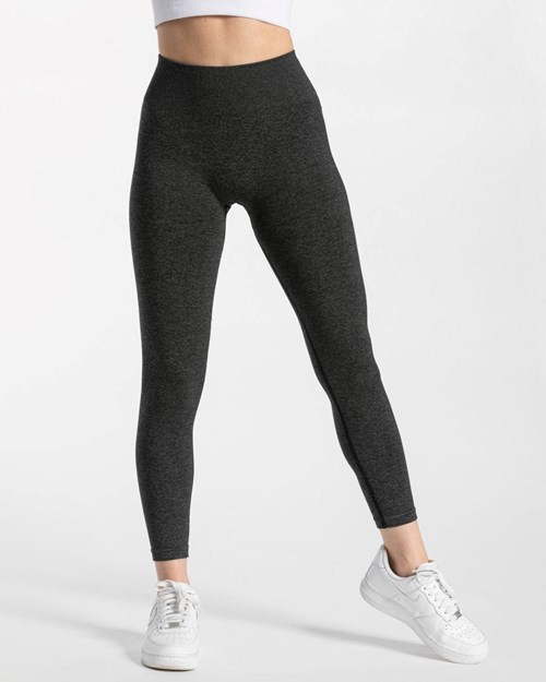 TEVEO Timeless Scrunch Leggings Tmavě Šedé | QNFV-91782